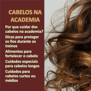 cabelos na academia